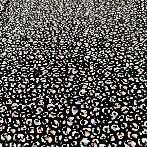 Maurices L Navy Animal Print Wrap Skirt - Picture 5 of 8